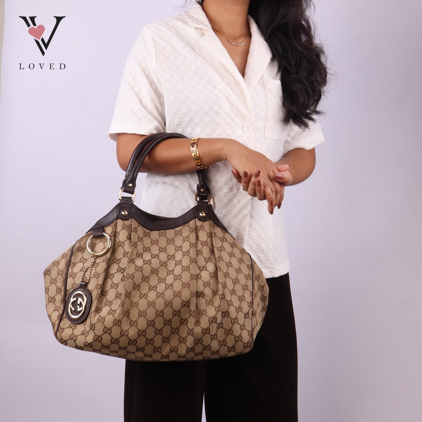 Sukey Tote Bag In GG Canvas