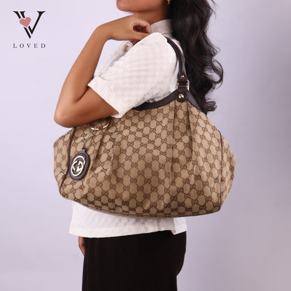 Sukey Tote Bag In GG Canvas