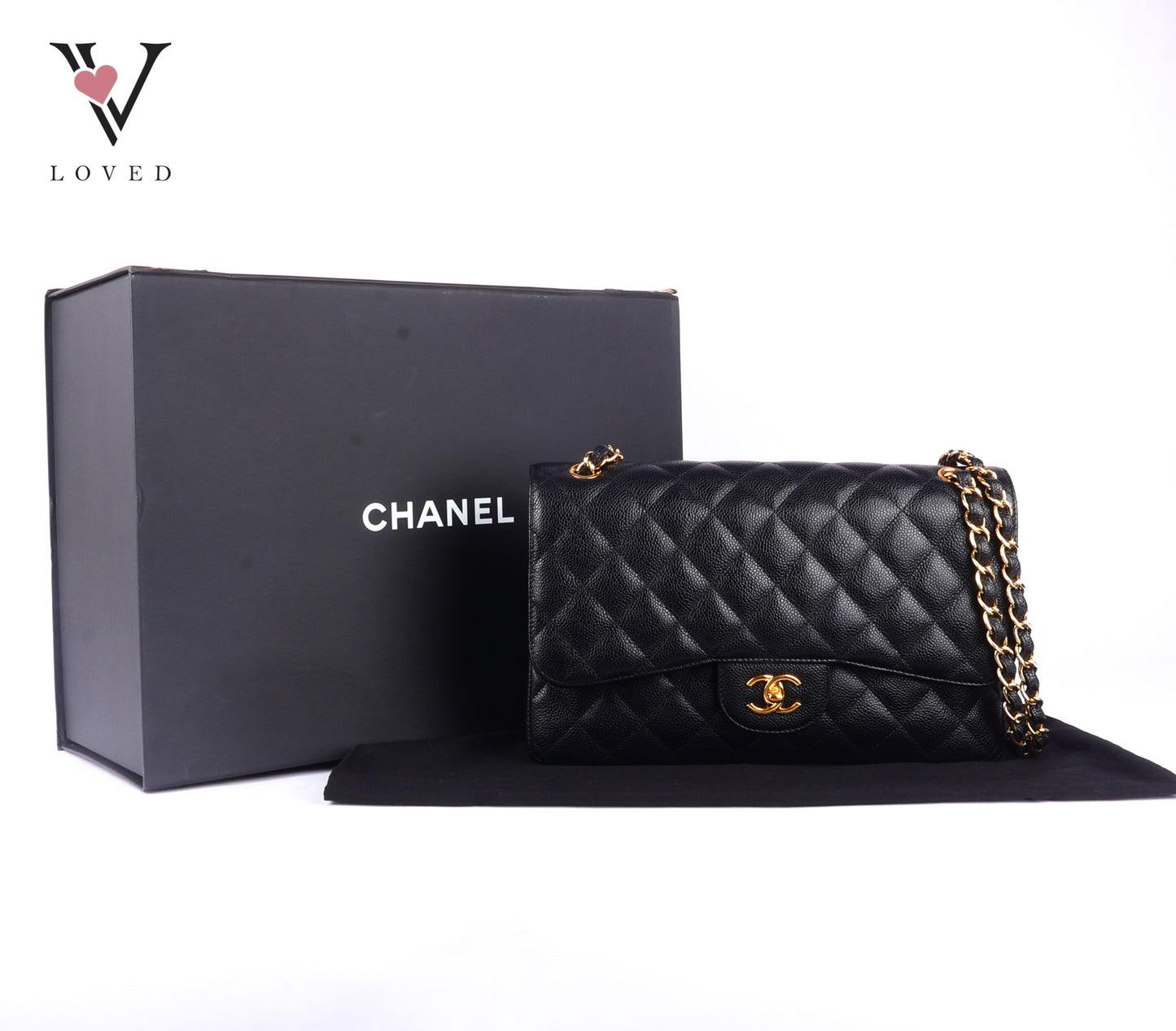 Chanel Jumbo Flap in Caviar Leather