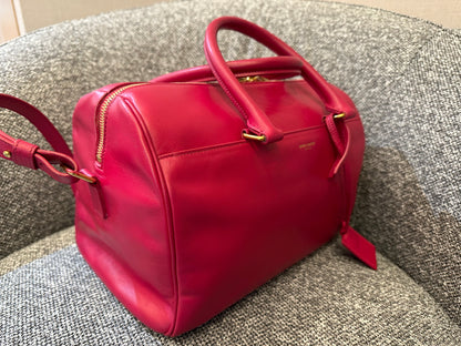 Yves Saint Laurent Duffle Bag In Hot Pink Leather