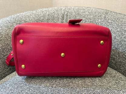 Yves Saint Laurent Duffle Bag In Hot Pink Leather