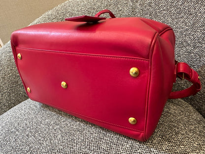 Yves Saint Laurent Duffle Bag In Hot Pink Leather