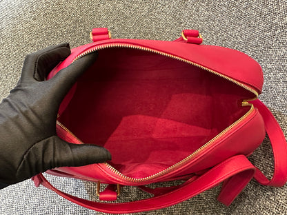 Yves Saint Laurent Duffle Bag In Hot Pink Leather