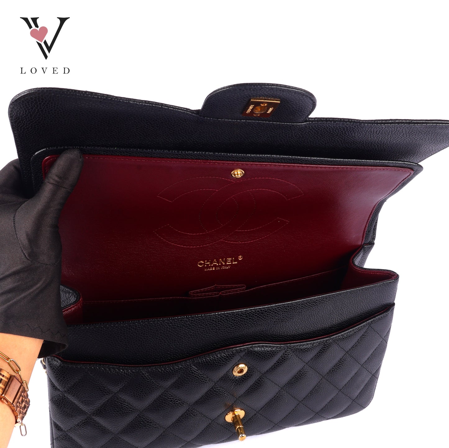 Chanel Jumbo Flap in Caviar Leather