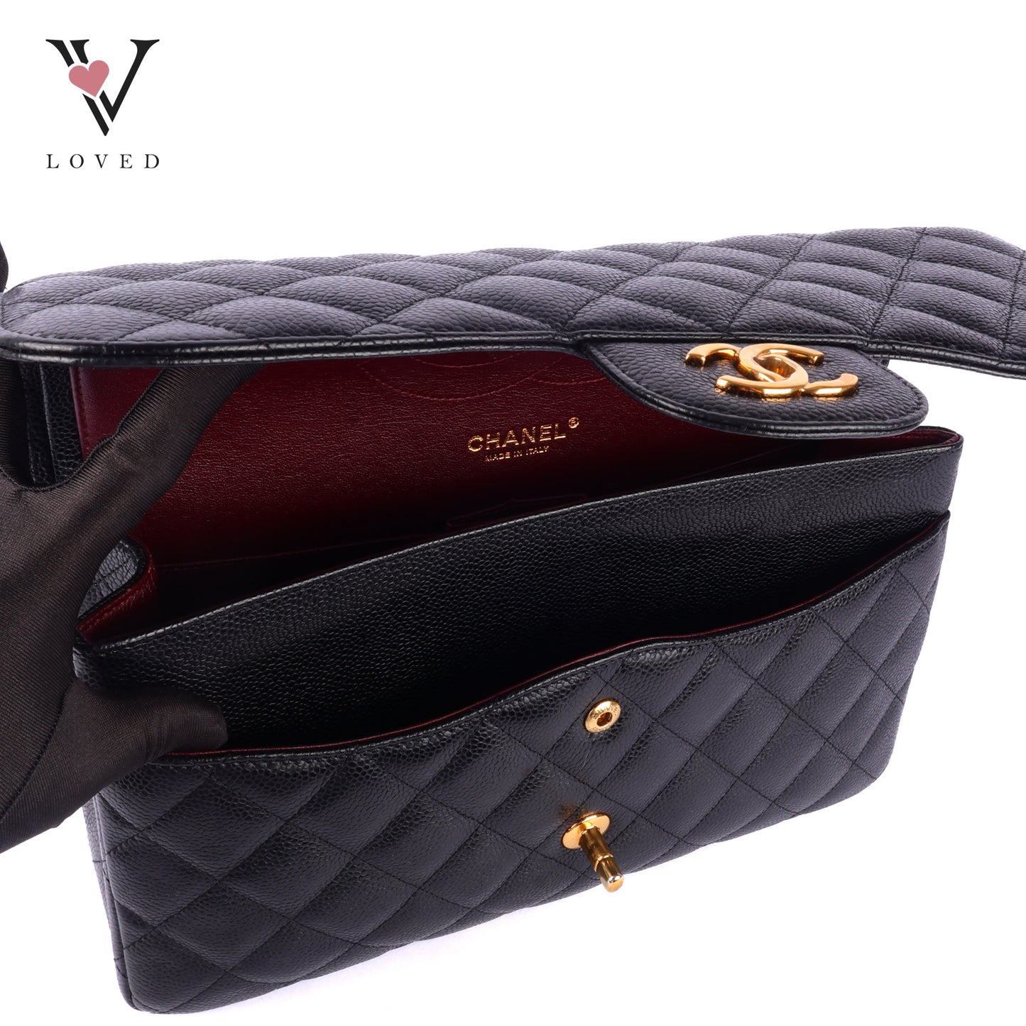 Chanel Jumbo Flap in Caviar Leather