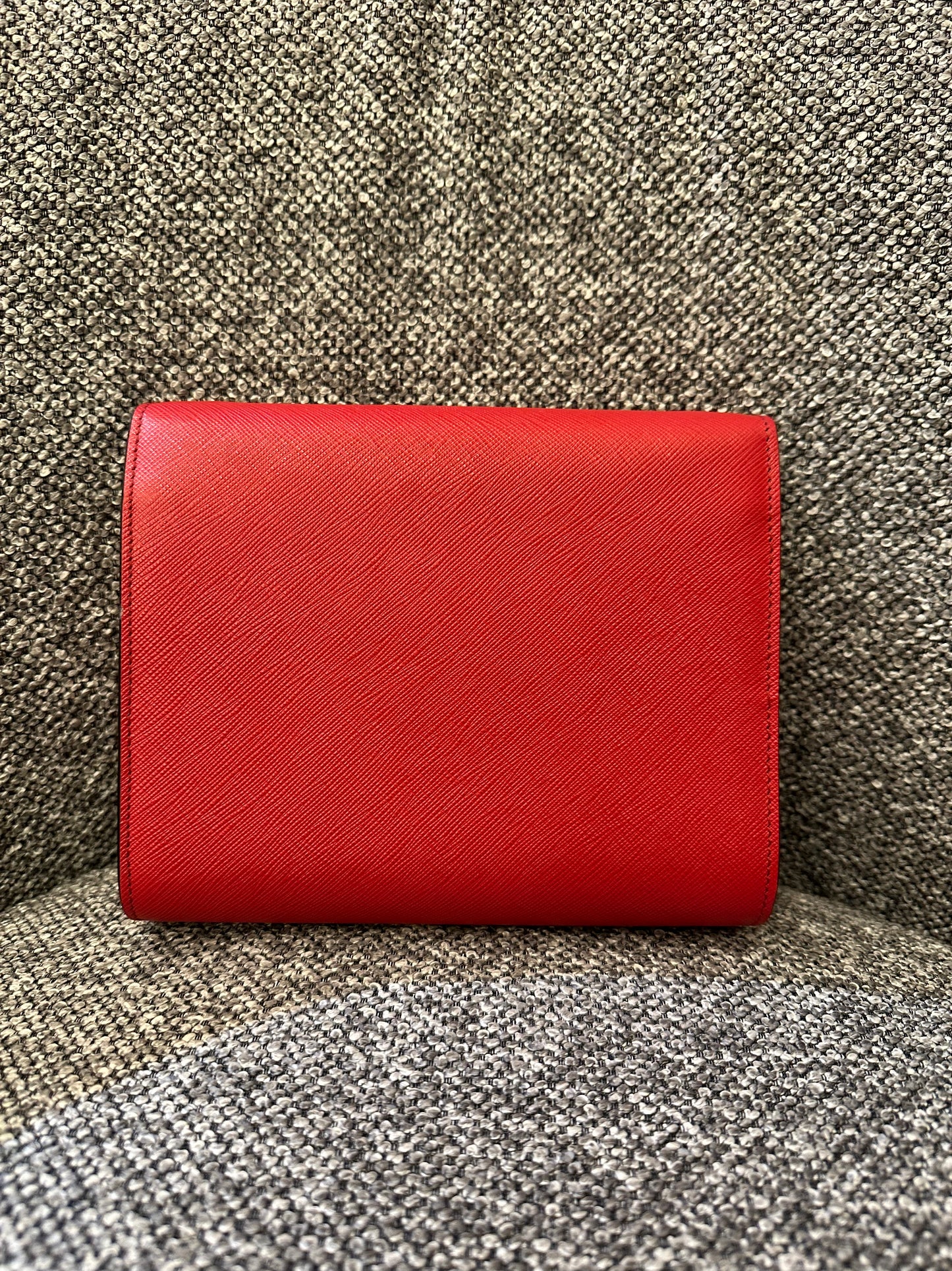 Prada Saffiano Lux Chain Crossbody Bag