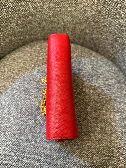 Prada Saffiano Lux Chain Crossbody Bag