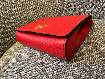 Prada Saffiano Lux Chain Crossbody Bag