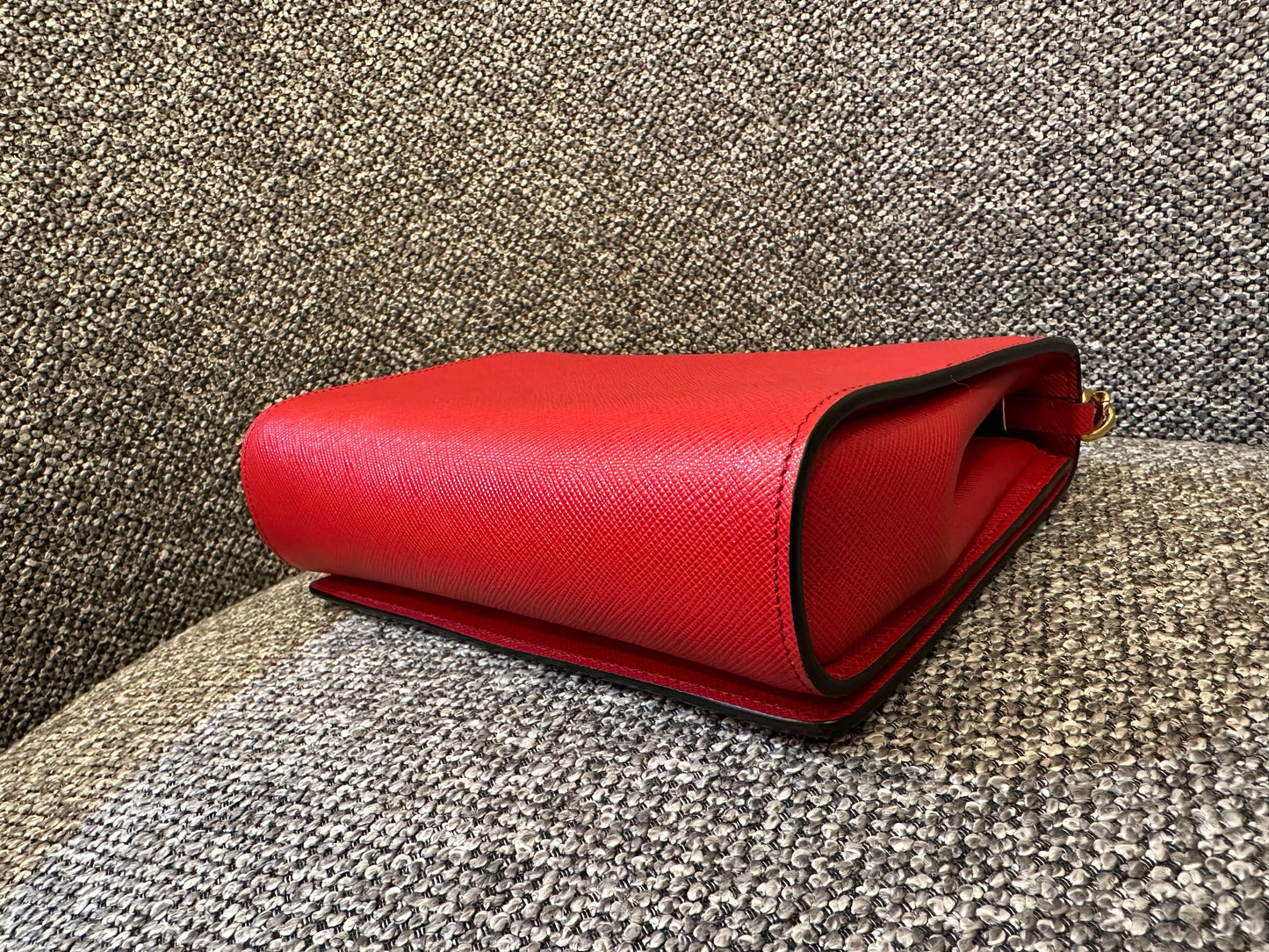 Prada Saffiano Lux Chain Crossbody Bag