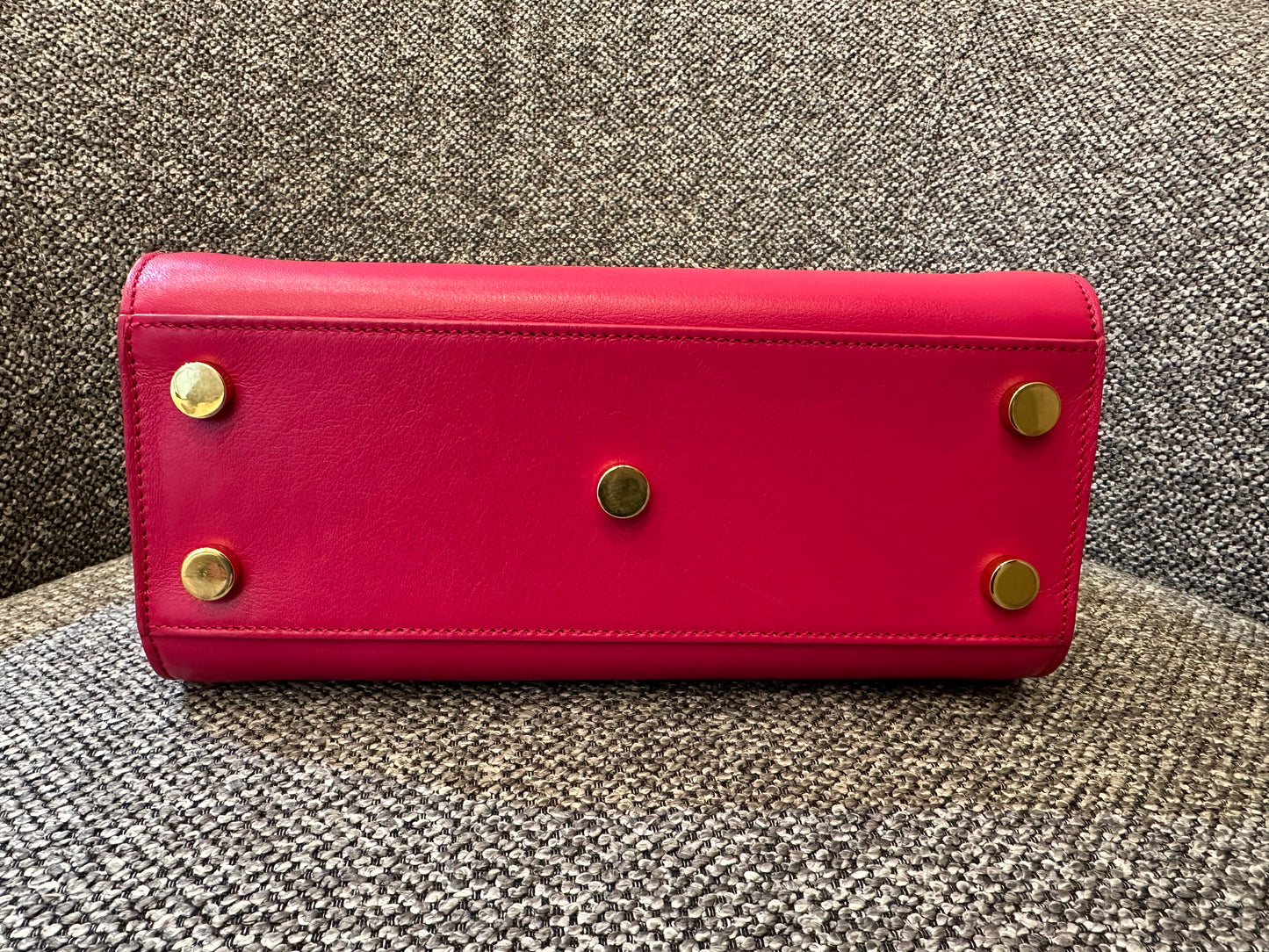 Yves Saint Laurent Sac De Jour In Hot Pink Leather