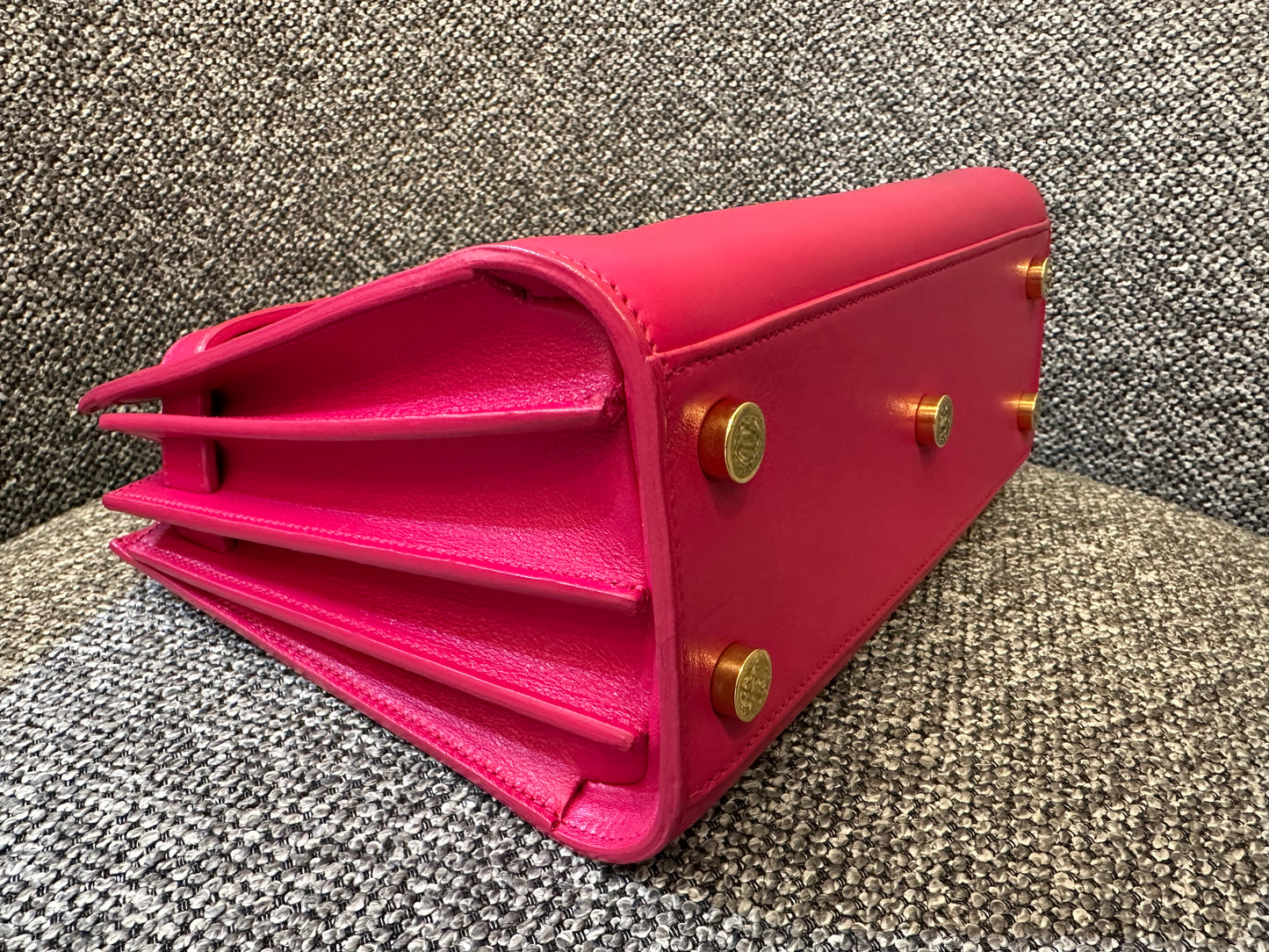 Yves Saint Laurent Sac De Jour In Hot Pink Leather