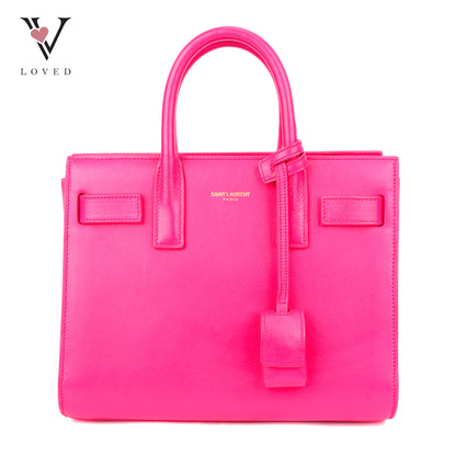Yves Saint Laurent Sac de Jour Handbag in Fushcia Pink