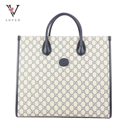 Gucci Interlocking GG Supreme Canvas Tote Bag
