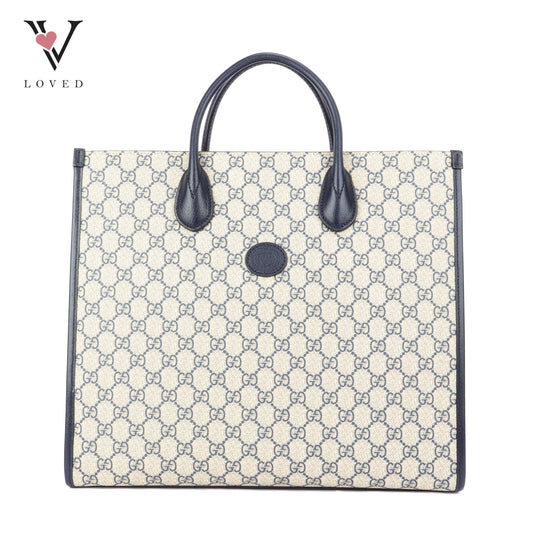 Gucci Interlocking GG Supreme Canvas Tote Bag