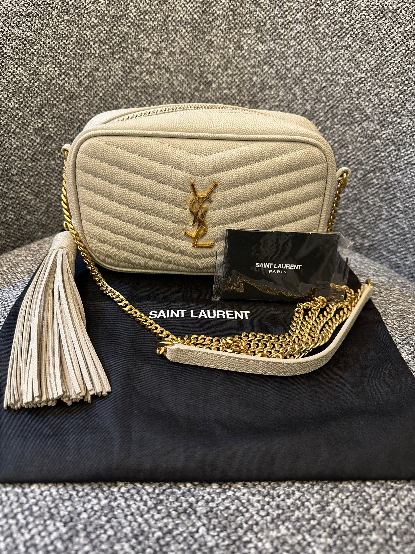 YSL Lou Camera Bag in Quilted Leather
