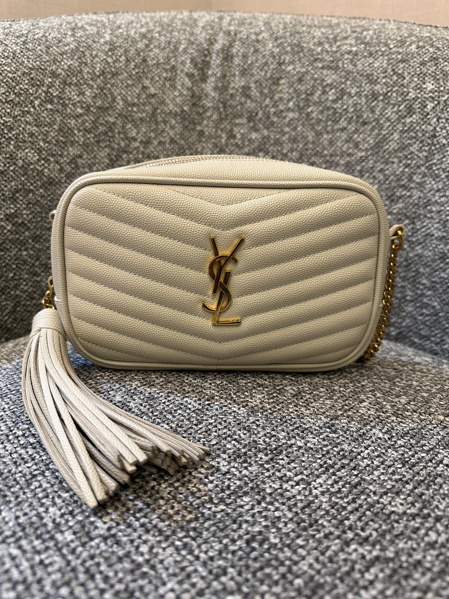 YSL Lou Camera Bag in Quilted Leather