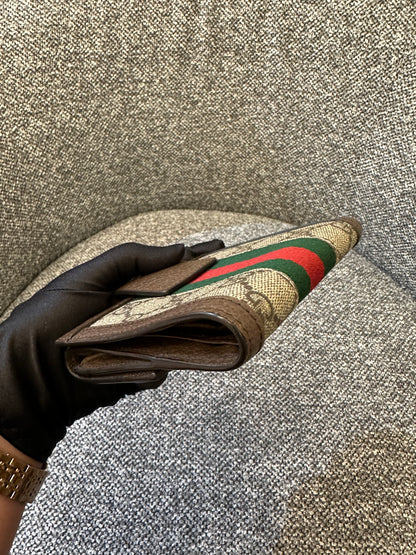 Gucci Ophidia French Flap Wallet