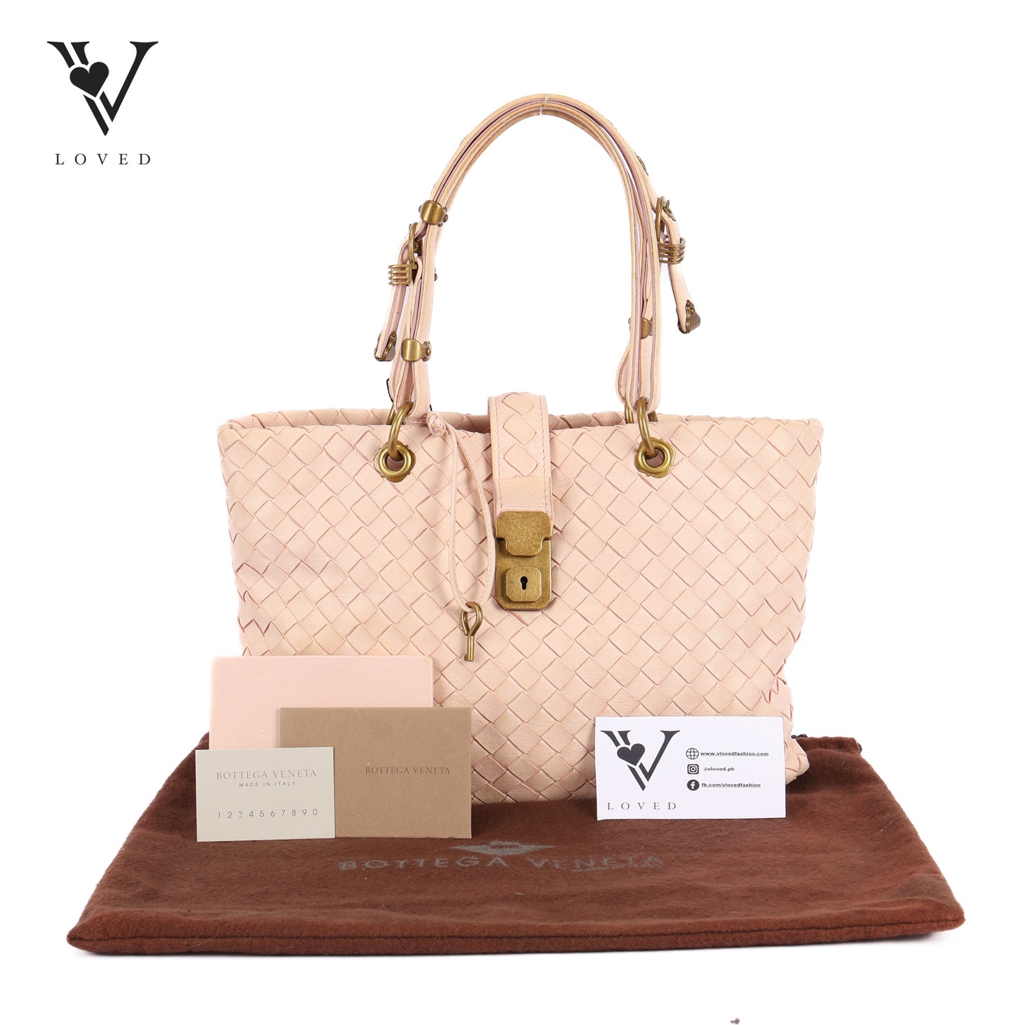 Intrecciato Capri tote Leather Pony-Style