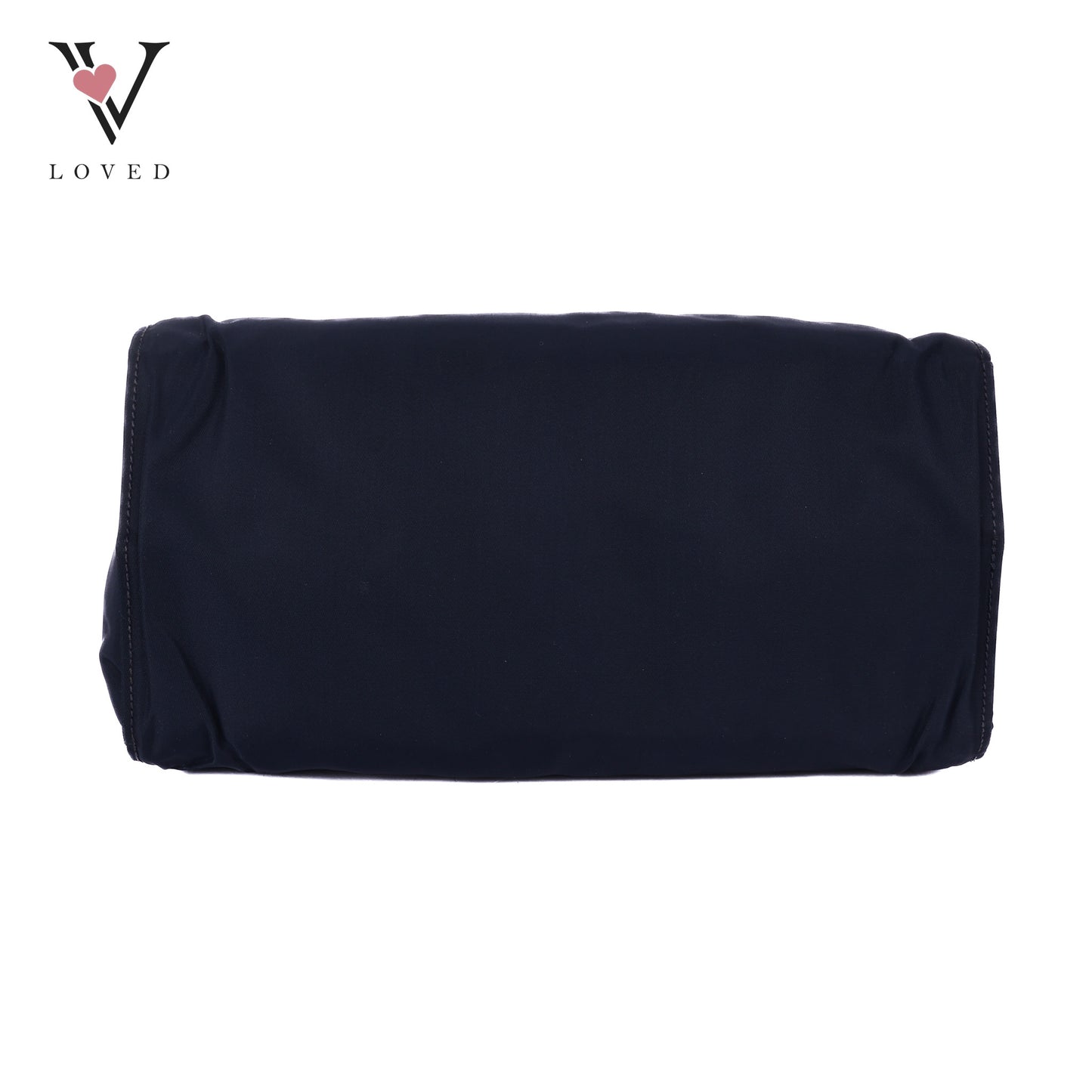 Blue Nylon In Metal Handbag