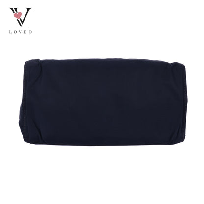 Blue Nylon In Metal Handbag