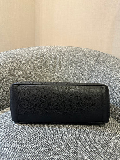 Chanel Grand Shopping Tote (GST) In Black Caviar Leather