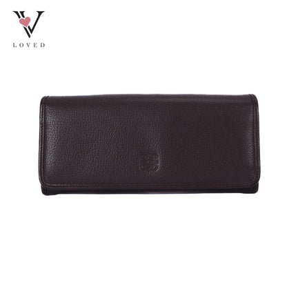 Anagram Long Wallet In Brown Vintage