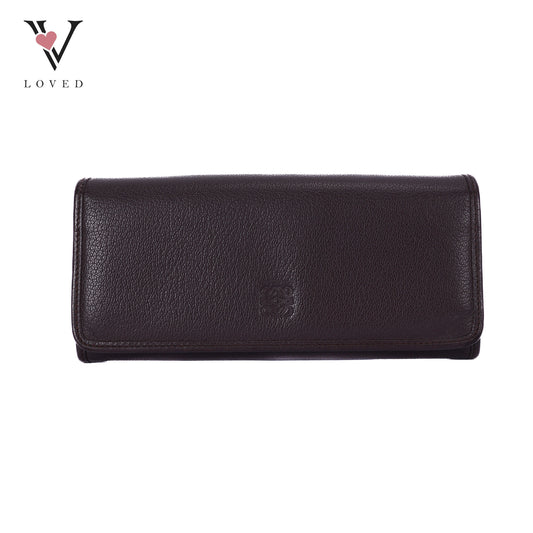 Anagram Long Wallet In Brown Vintage