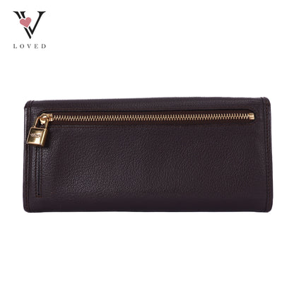 Anagram Long Wallet In Brown Vintage
