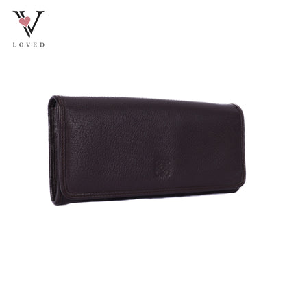 Anagram Long Wallet In Brown Vintage