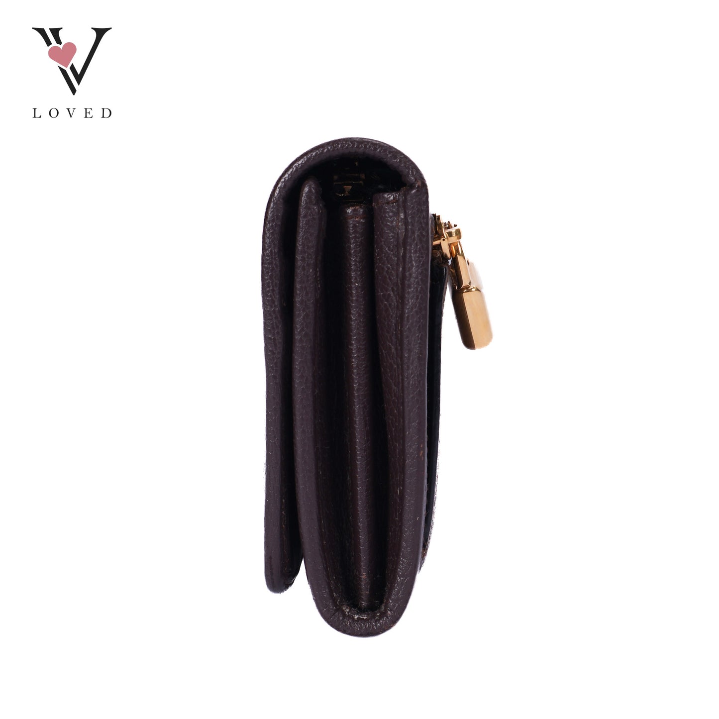 Anagram Long Wallet In Brown Vintage