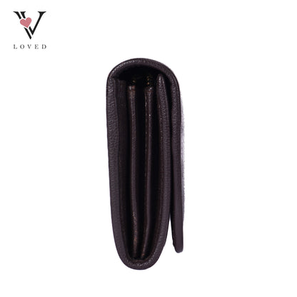Anagram Long Wallet In Brown Vintage