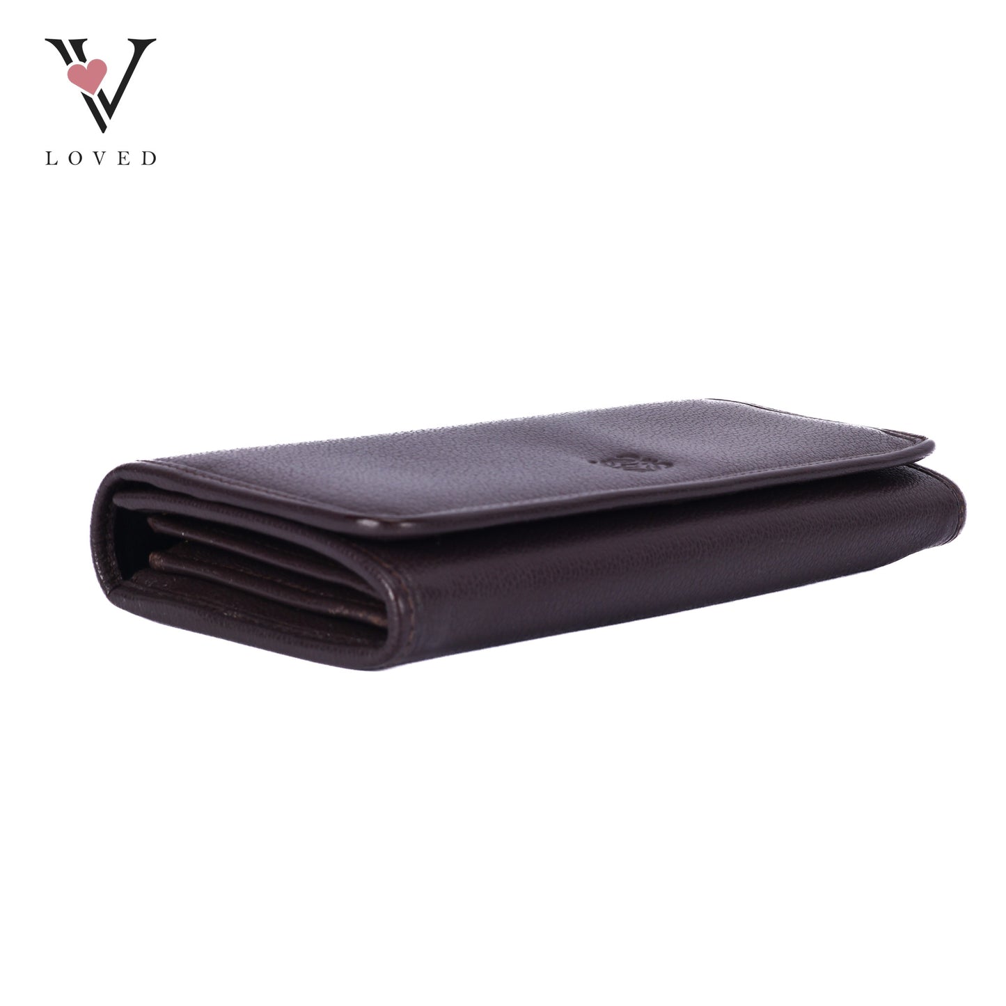 Anagram Long Wallet In Brown Vintage