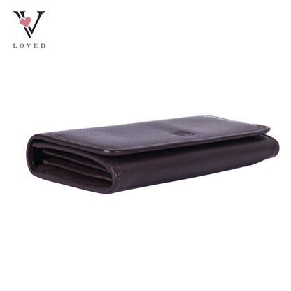 Anagram Long Wallet In Brown Vintage