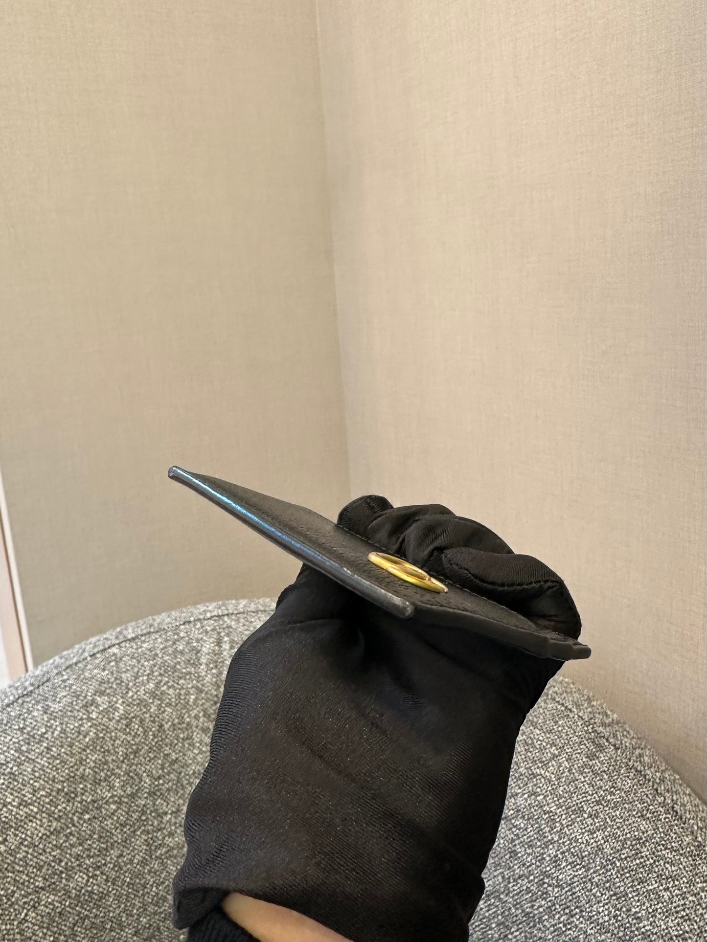 Gucci GG Marmont Card Case in Black Leather
