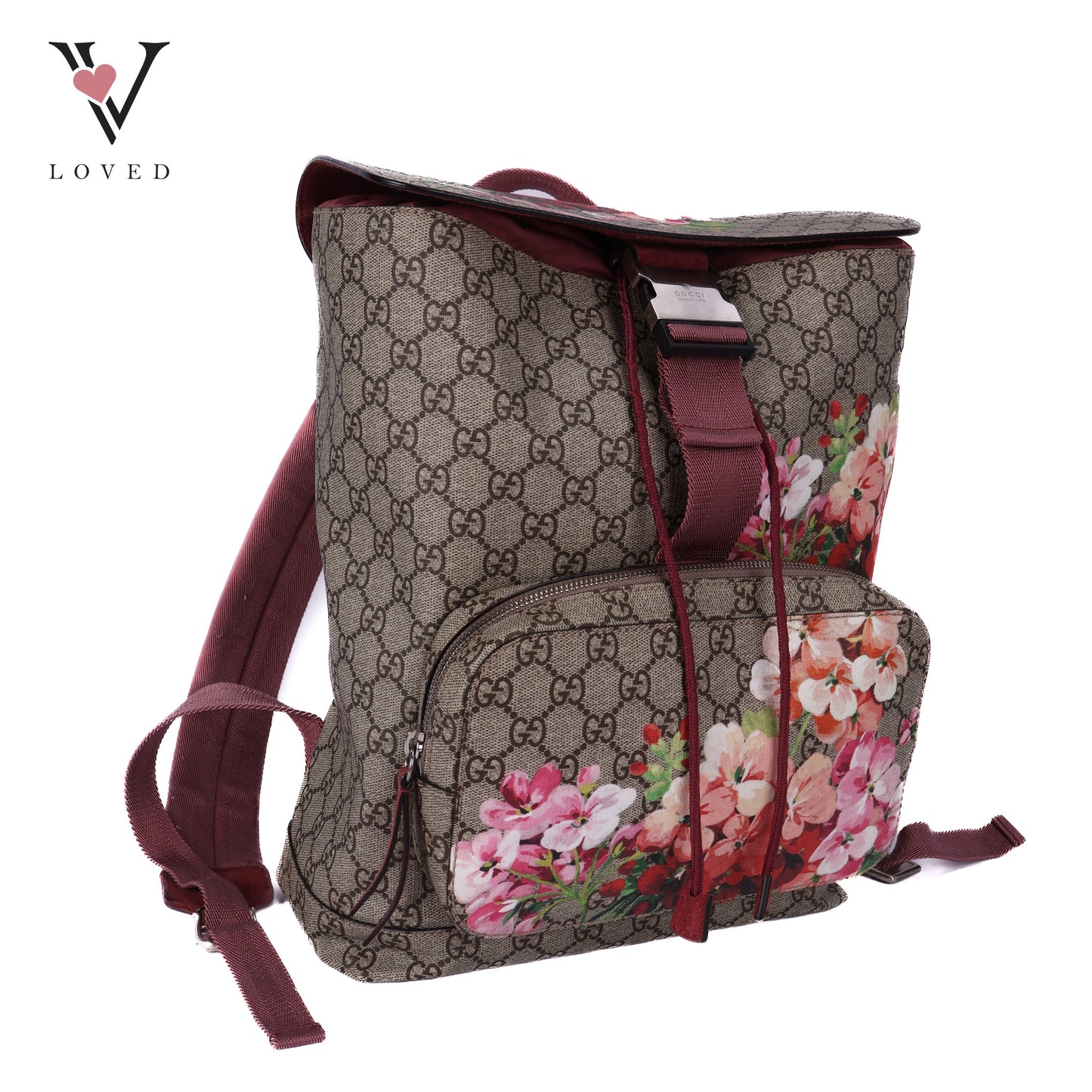 GG Supreme Blooms In Beige Backpack
