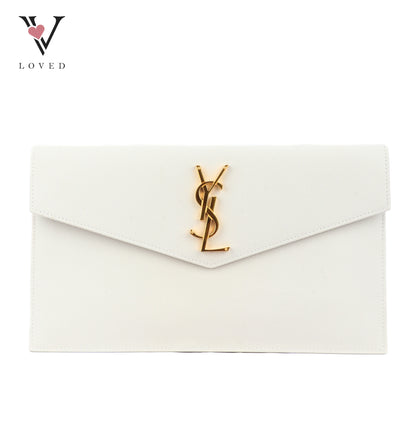 Yves Saint Laurent Uptown Pouch in White
