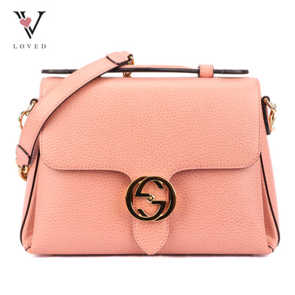 Gucci Interlocking G Top Handle Bag in Pink