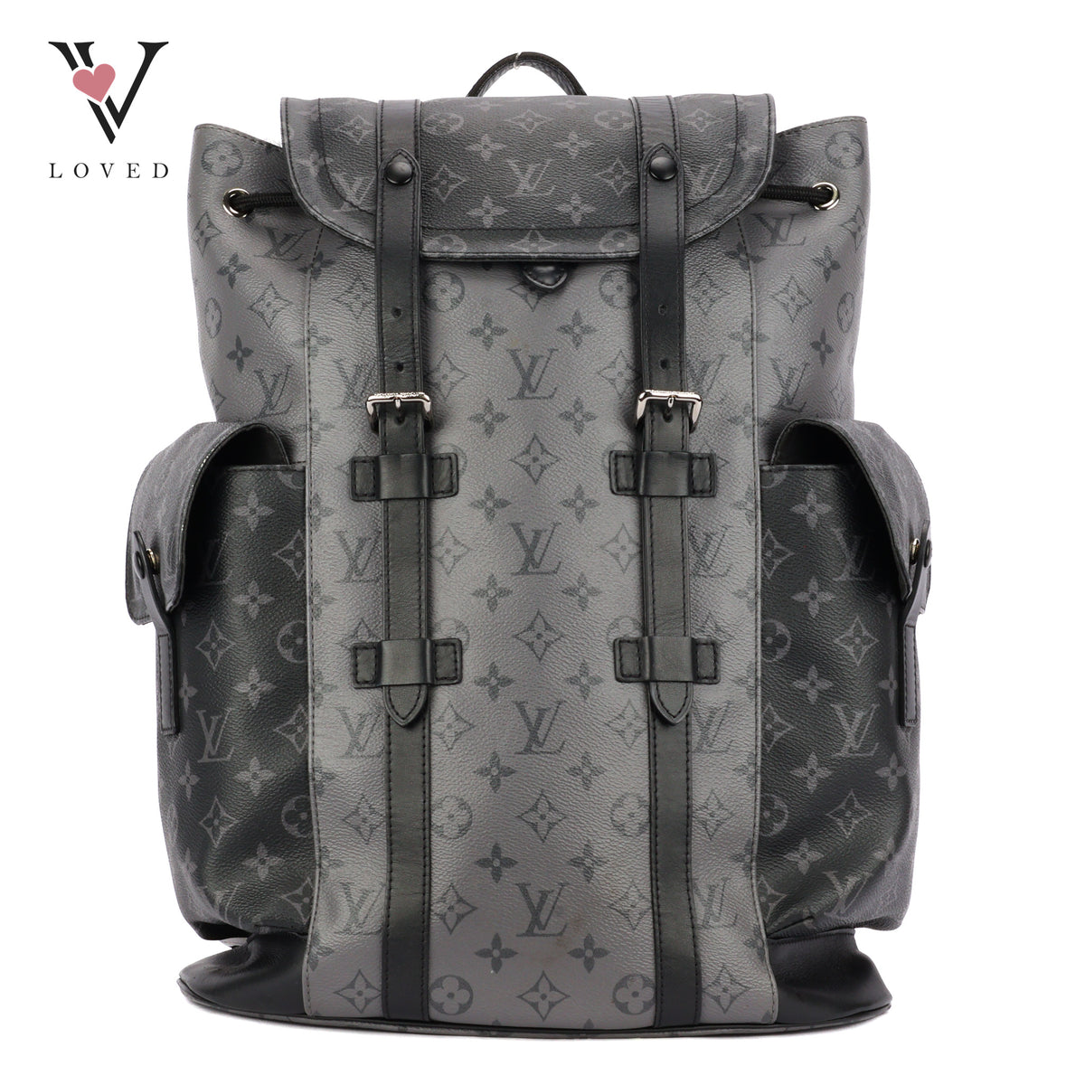 Louis Vuitton Christopher Backpack in Monogram Eclipse Grey