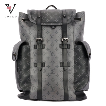 Louis Vuitton Christopher Backpack in Monogram Eclipse Grey
