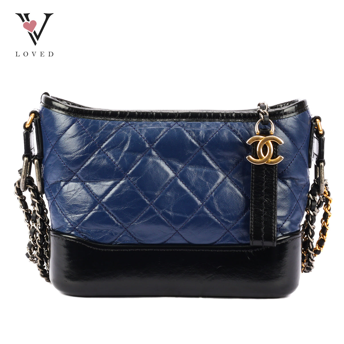 Chanel Gabrielle Hobo Bag in Navy Blue