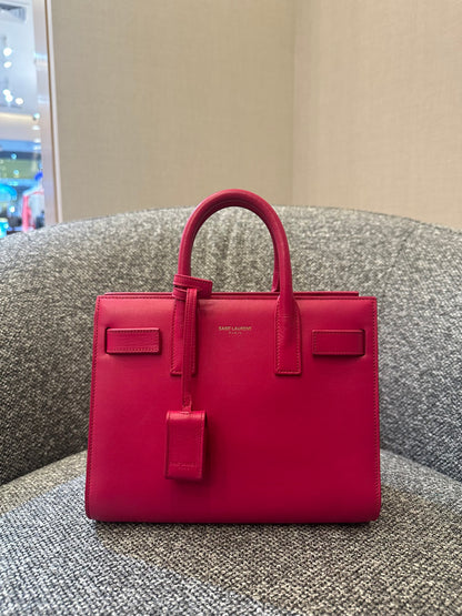 Yves Saint Laurent Sac de Jour Handbag in Fushcia Pink