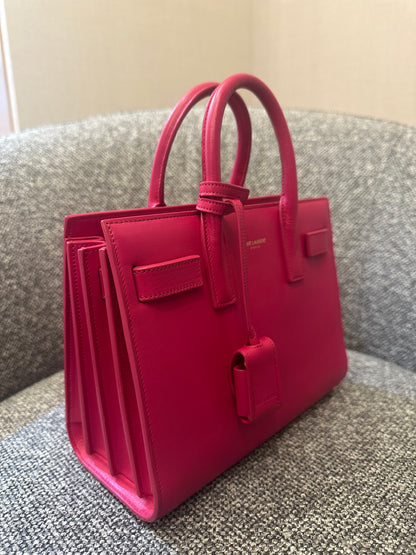 Yves Saint Laurent Sac de Jour Handbag in Fushcia Pink