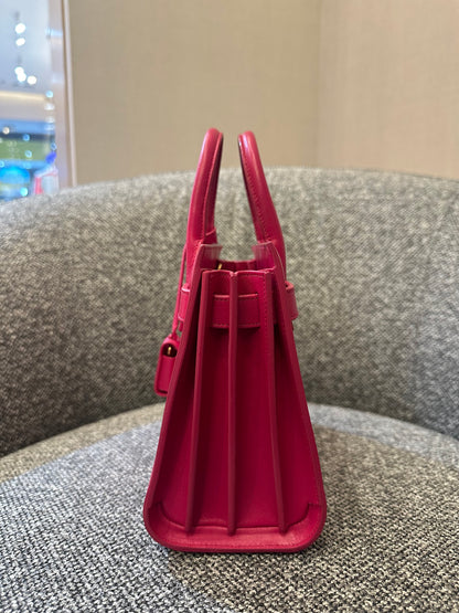 Yves Saint Laurent Sac de Jour Handbag in Fushcia Pink