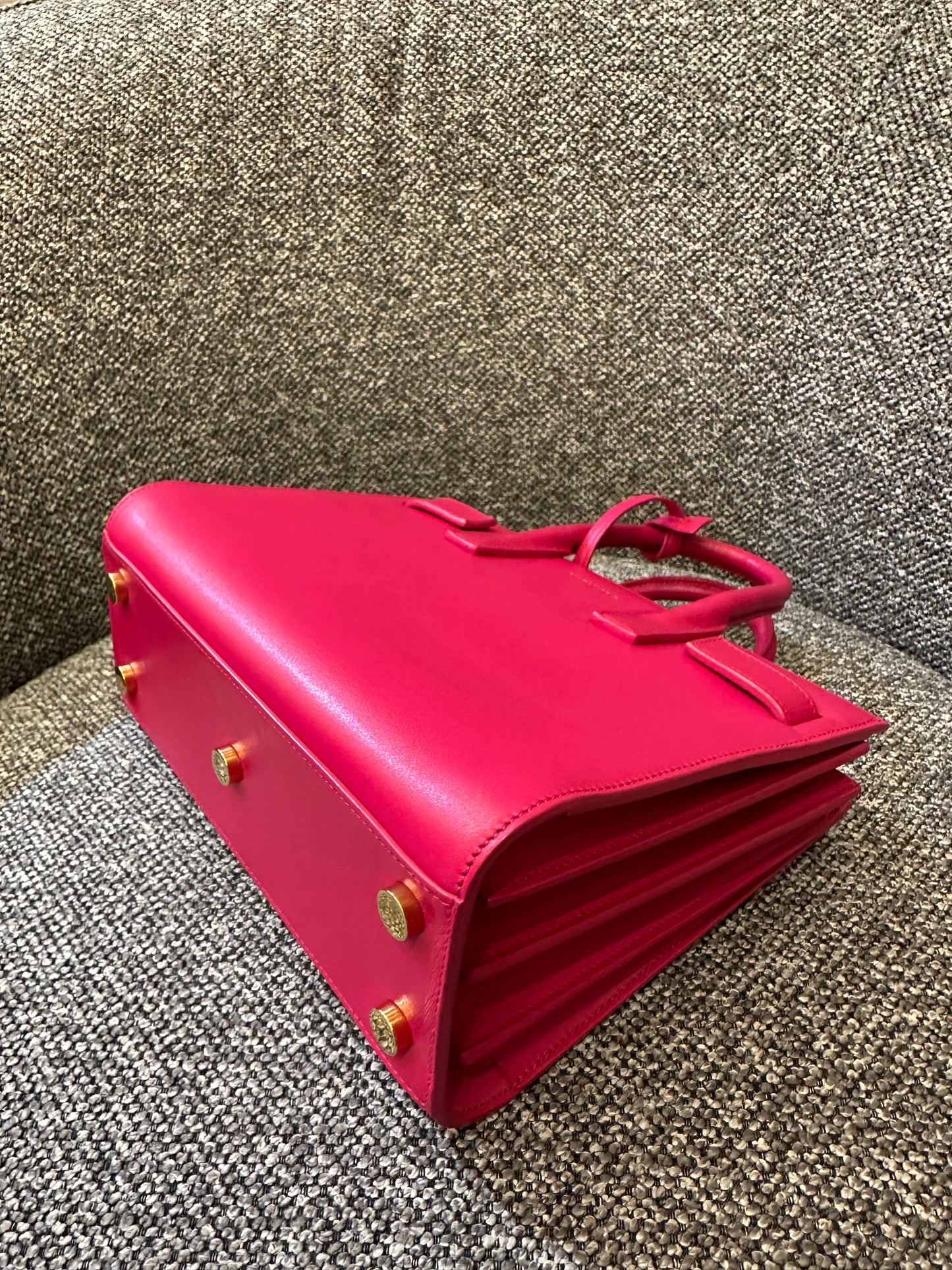 Yves Saint Laurent Sac de Jour Handbag in Fushcia Pink