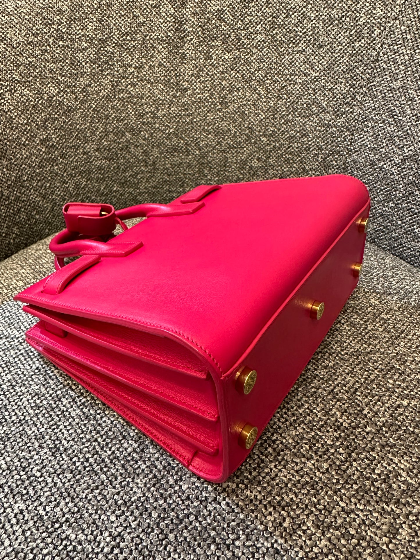 Yves Saint Laurent Sac de Jour Handbag in Fushcia Pink