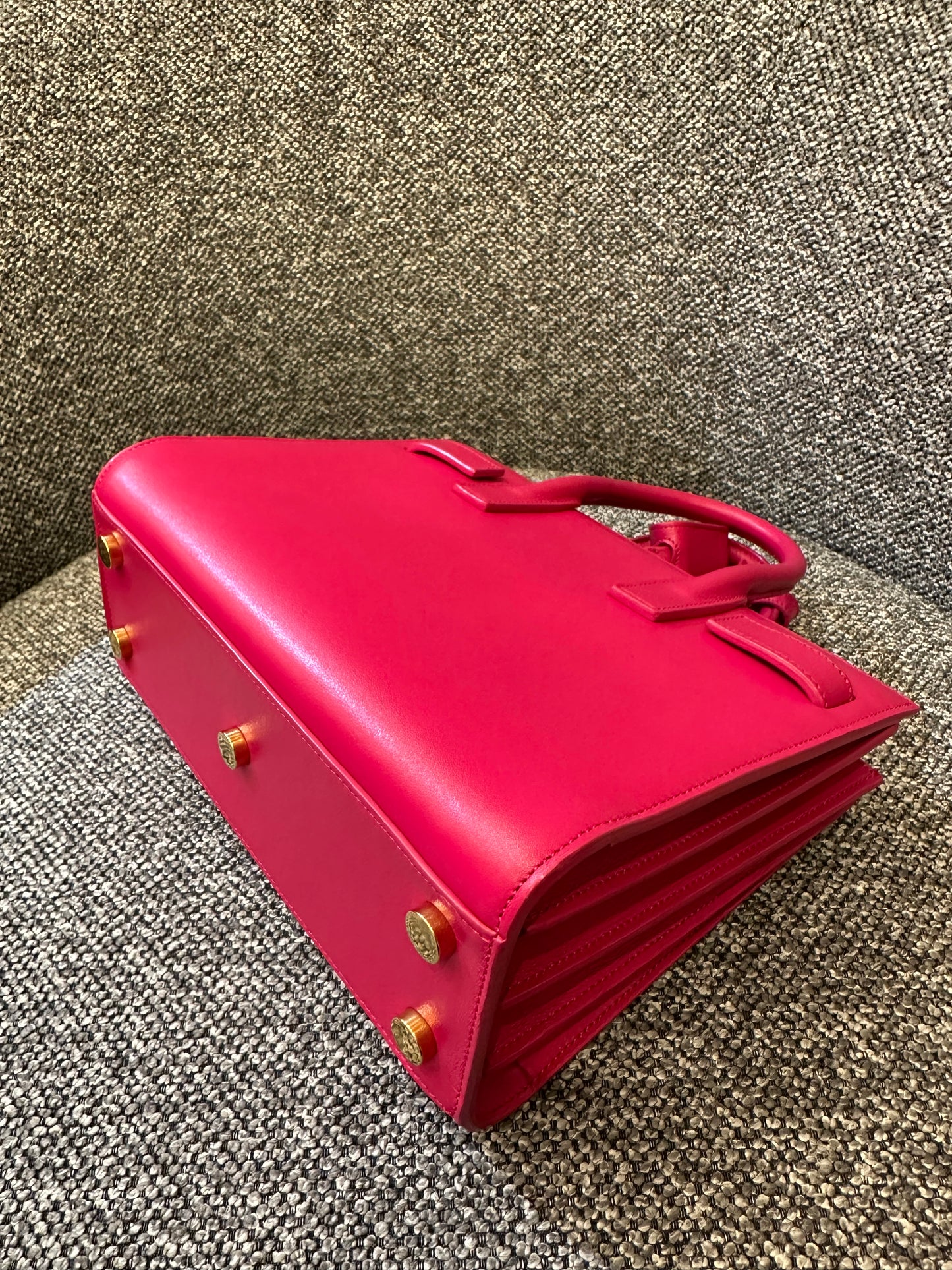 Yves Saint Laurent Sac de Jour Handbag in Fushcia Pink