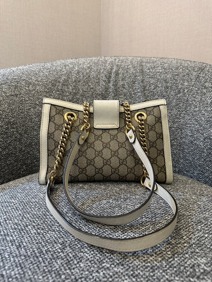 Gucci GG Supreme Canvas Padlock Shoulder Bag