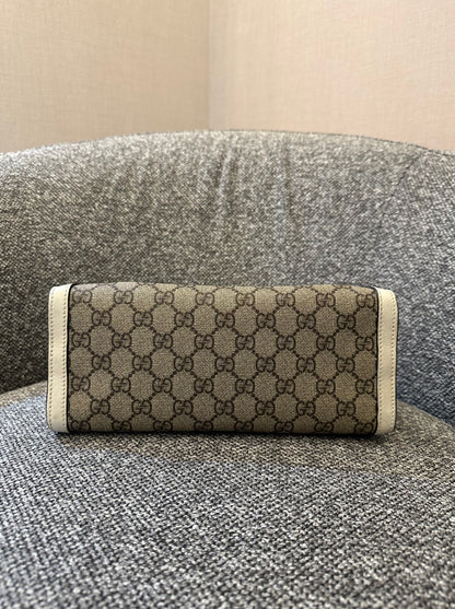 Gucci GG Supreme Canvas Padlock Shoulder Bag