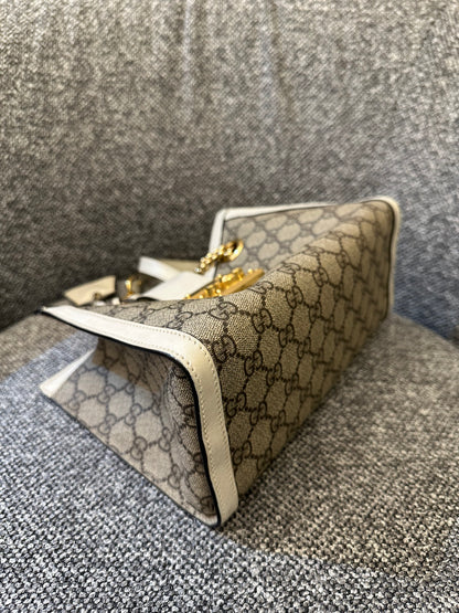 Gucci GG Supreme Canvas Padlock Shoulder Bag