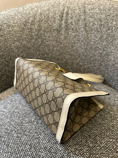 Gucci GG Supreme Canvas Padlock Shoulder Bag